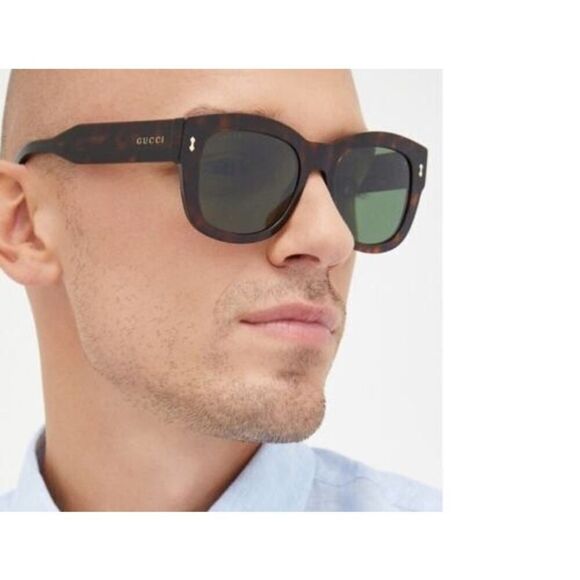 NEW Gucci Sunglasses GG1110S 002 Dark Havana / Green Unisex Authentic main image 7